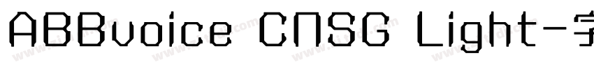 ABBvoice CNSG Light字体转换